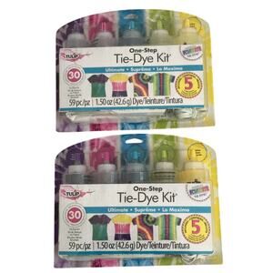 Set of 2 Tulip One Step Tie Dye Kits Ultimate 5 Colors